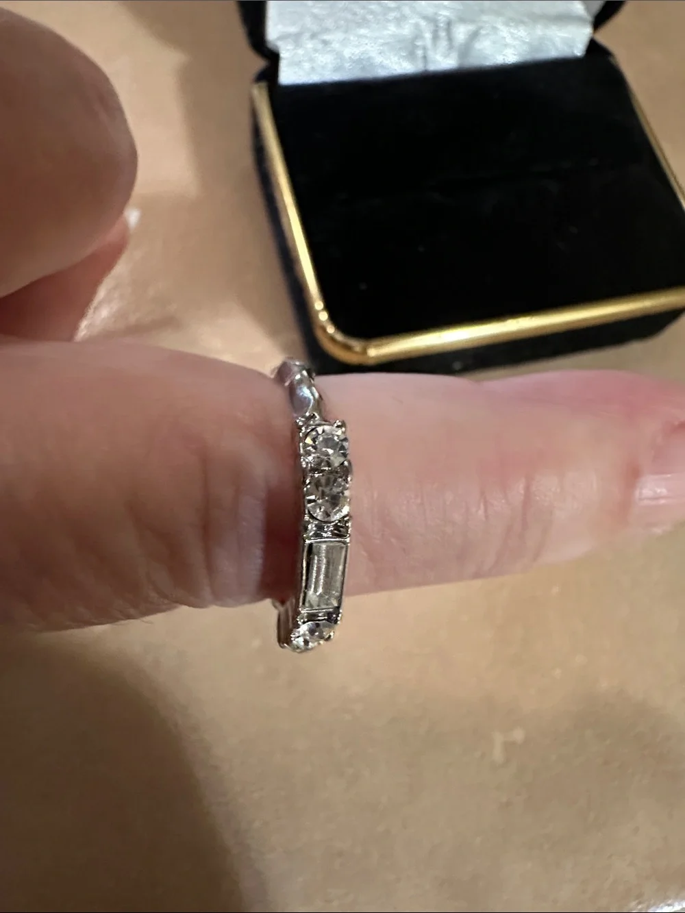 Sterling Silver Cubic Zirconia Bridal Ring Set
